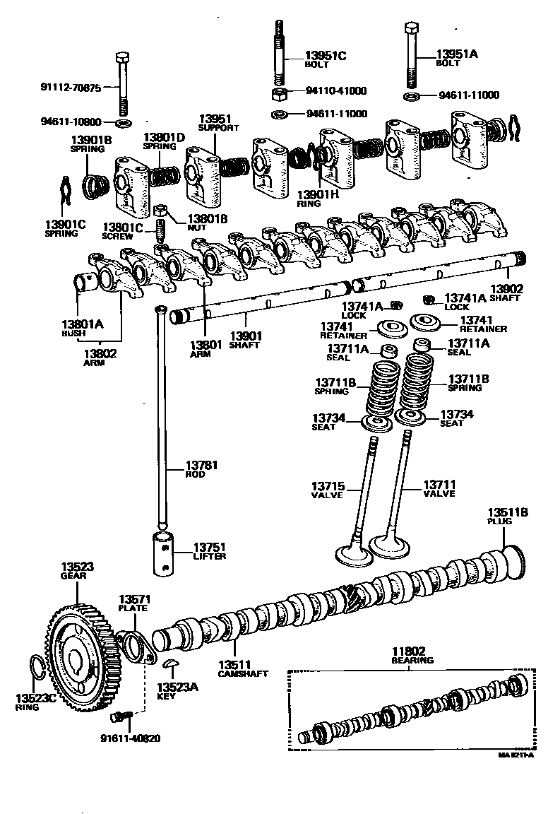 1302 — CAMSHAFT & VALVE