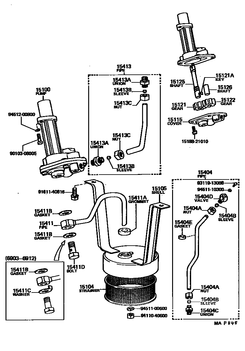 1501 — ENGINE OIL PUMP