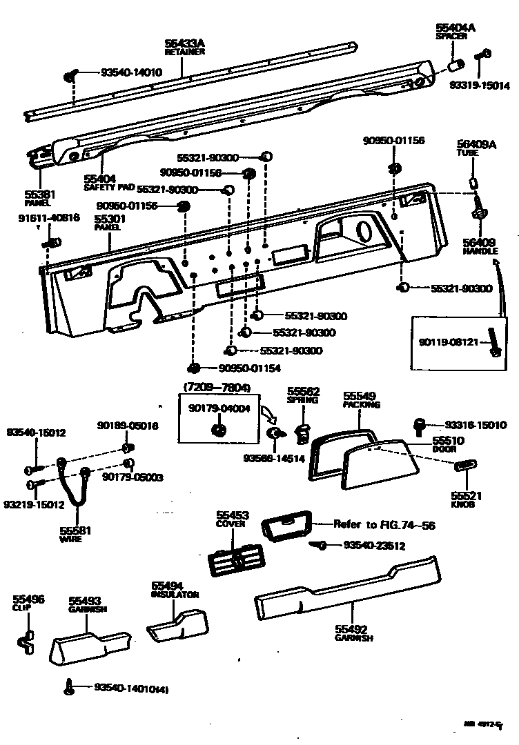 5551 — INSTRUMENT PANEL & GLOVE COMPARTMENT
