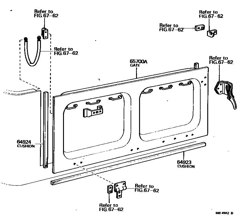 6761 — BACK DOOR PANEL & GLASS