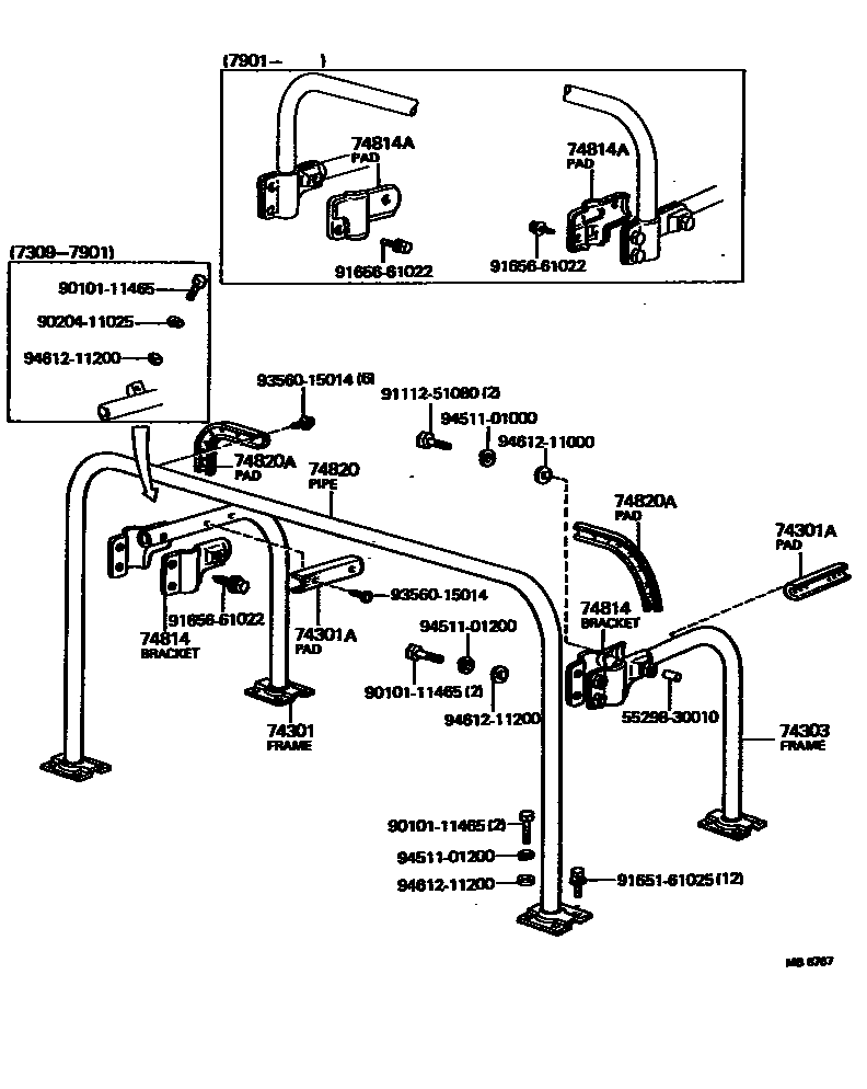 7453 — PROTECTOR PIPE, ROLL BAR & HANDRAIL