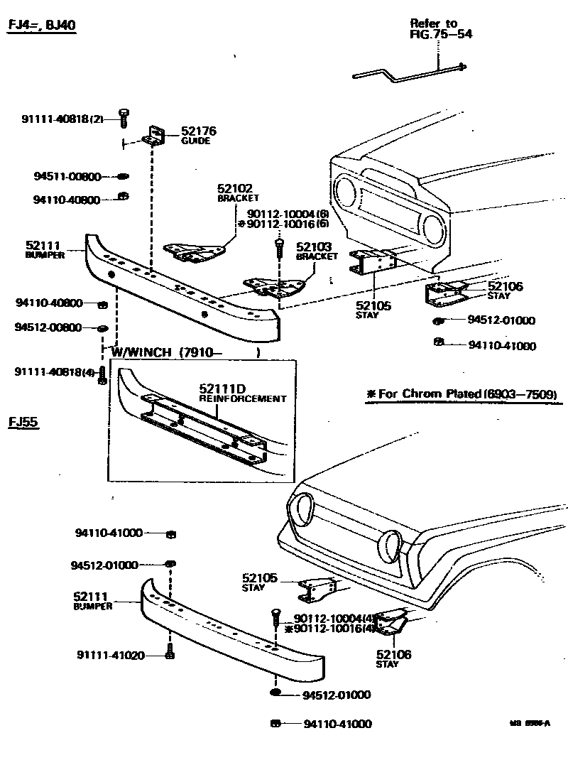 5252 — FRONT BUMPER & BUMPER STAY