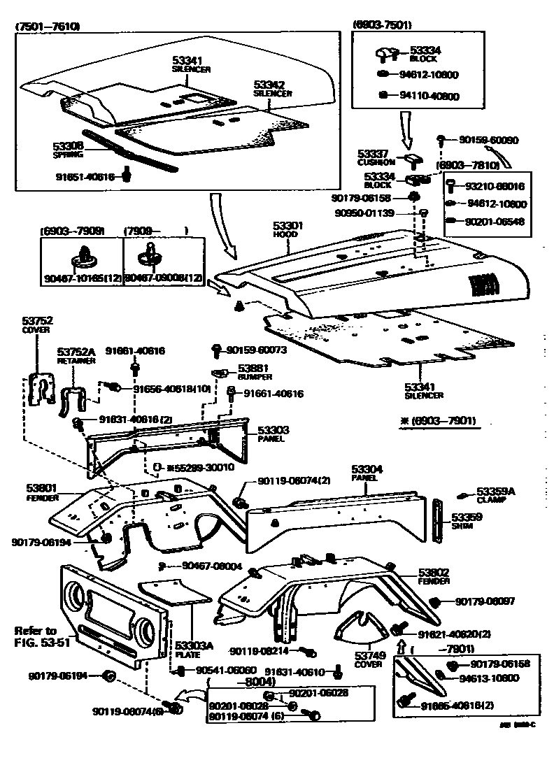 5353 — HOOD & FRONT FENDER