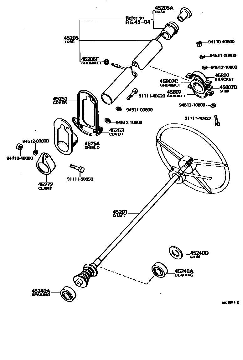 4501 — STEERING COLUMN & SHAFT