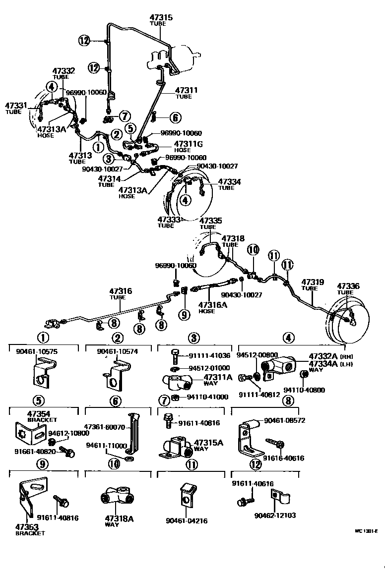 4708 — BRAKE TUBE & CLAMP