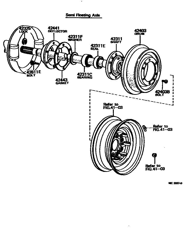 4102 — REAR AXLE SHAFT & HUB