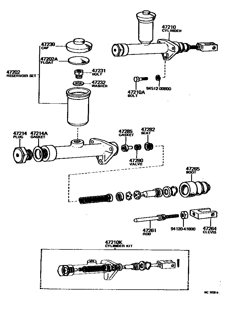 4702 — BRAKE MASTER CYLINDER