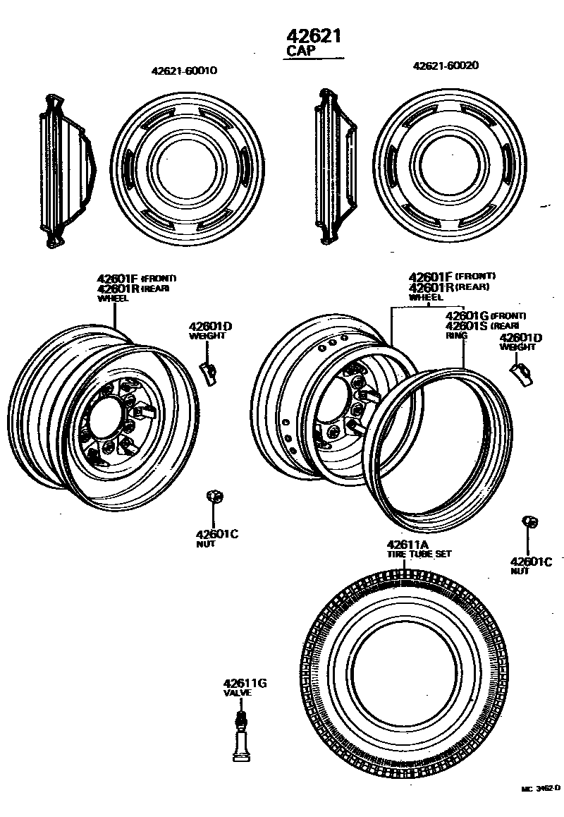 4103 — DISC WHEEL & WHEEL CAP