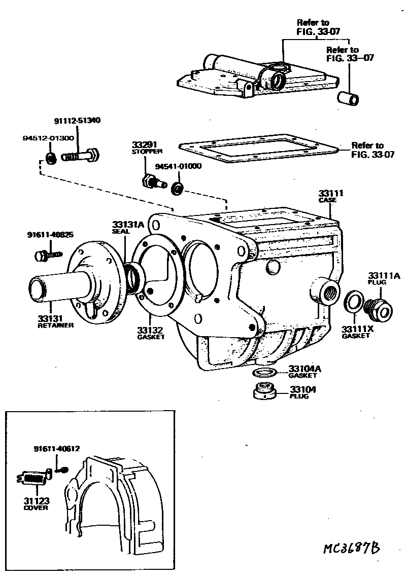 3302 — CLUTCH HOUSING & TRANSMISSION CASE (MTM)