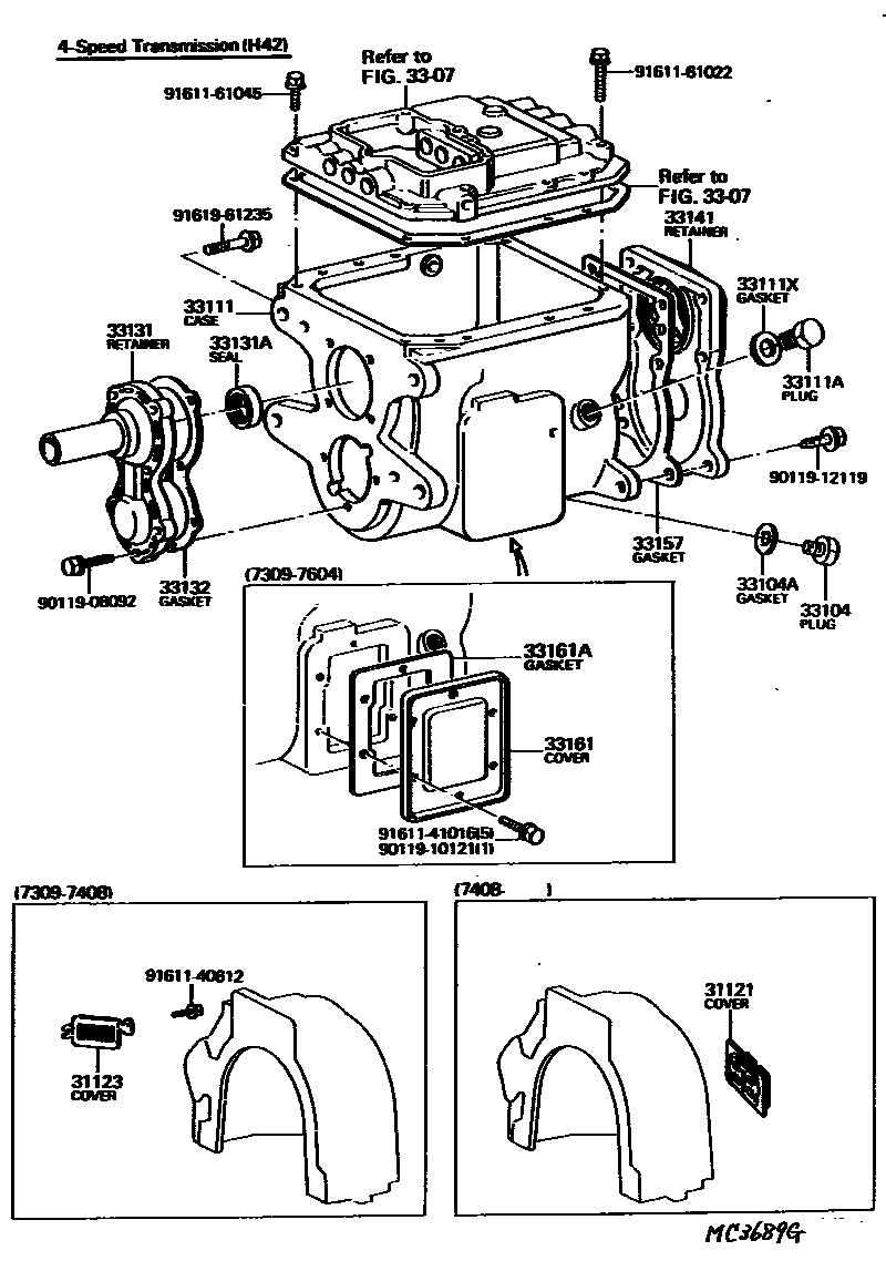 3302 — CLUTCH HOUSING & TRANSMISSION CASE (MTM)