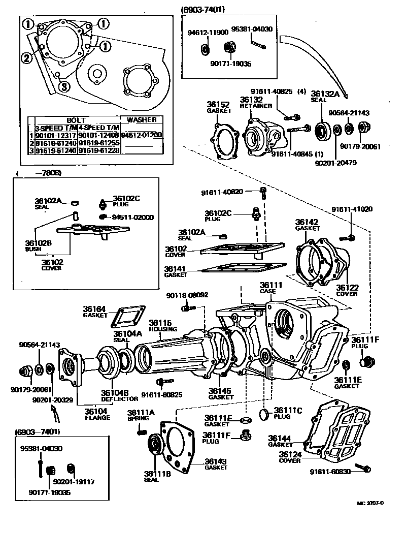 3609 — TRANSFER CASE & EXTENSION HOUSING