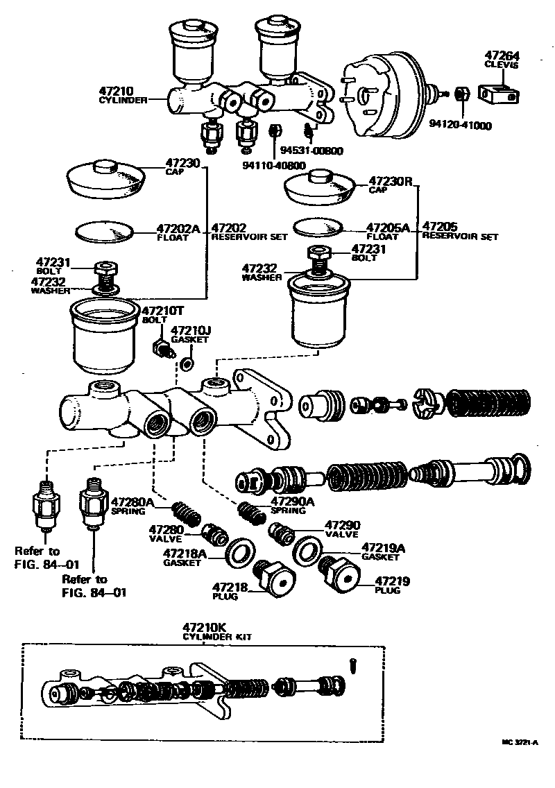 4702 — BRAKE MASTER CYLINDER