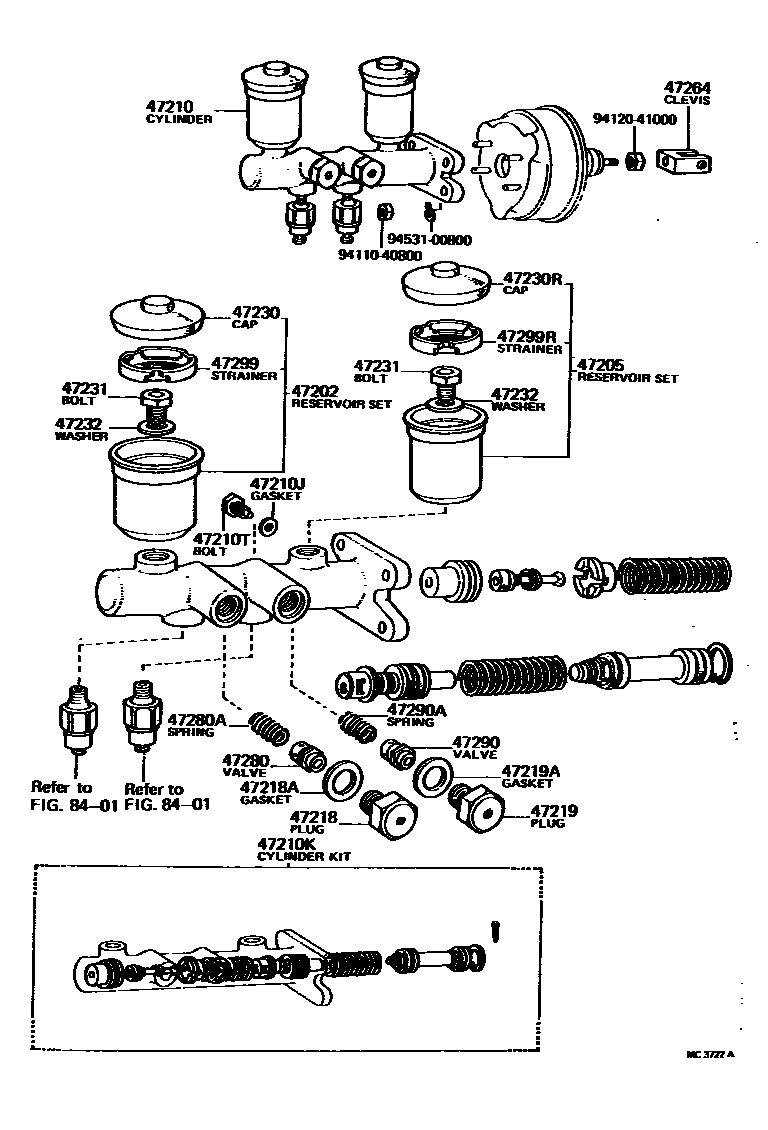 4702 — BRAKE MASTER CYLINDER