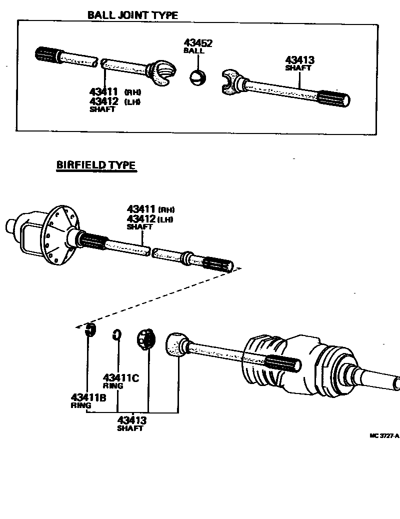4302 — FRONT DRIVE SHAFT