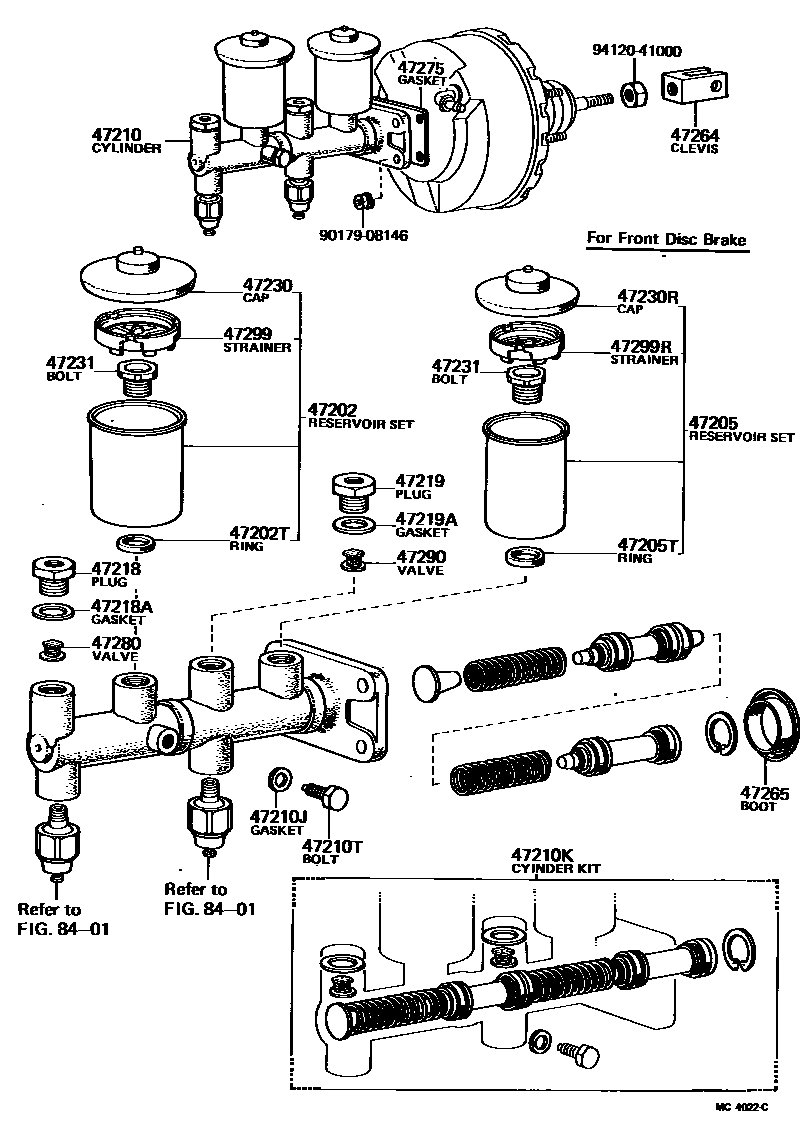 4702 — BRAKE MASTER CYLINDER