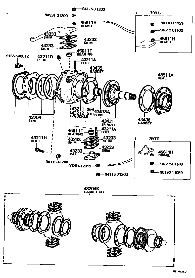 4802 — FRONT AXLE ARM & STEERING KNUCKLE