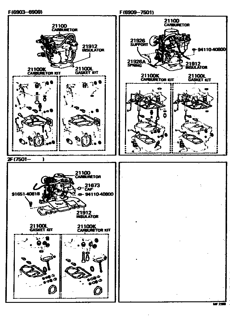 2102 — CARBURETOR ASSEMBLY