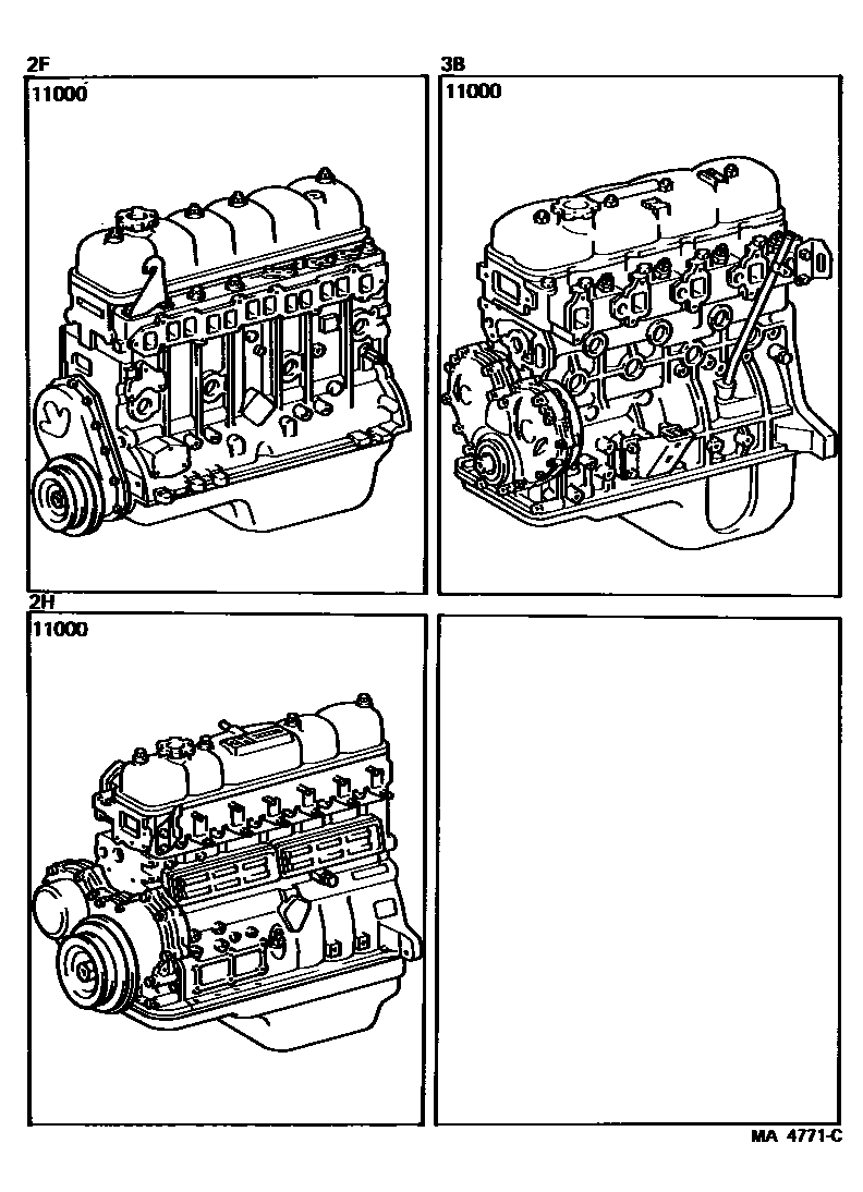 1101 — PARTIAL ENGINE ASSEMBLY