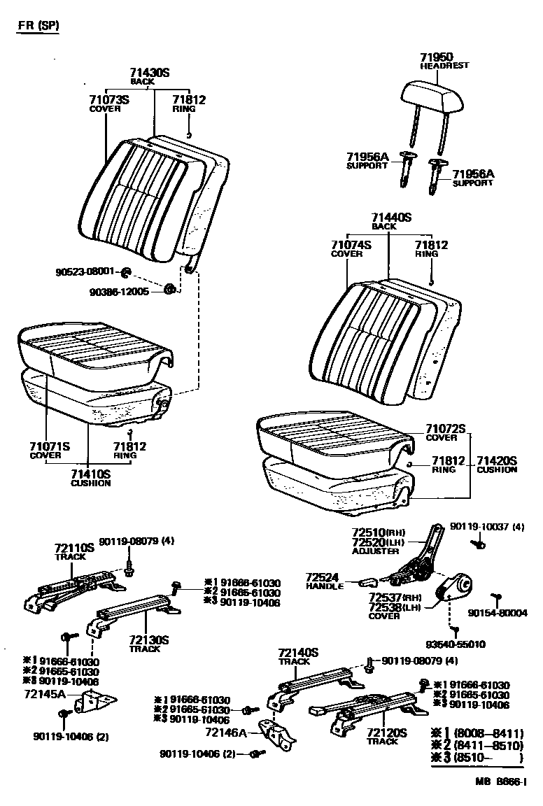 7151 — SEAT & SEAT TRACK