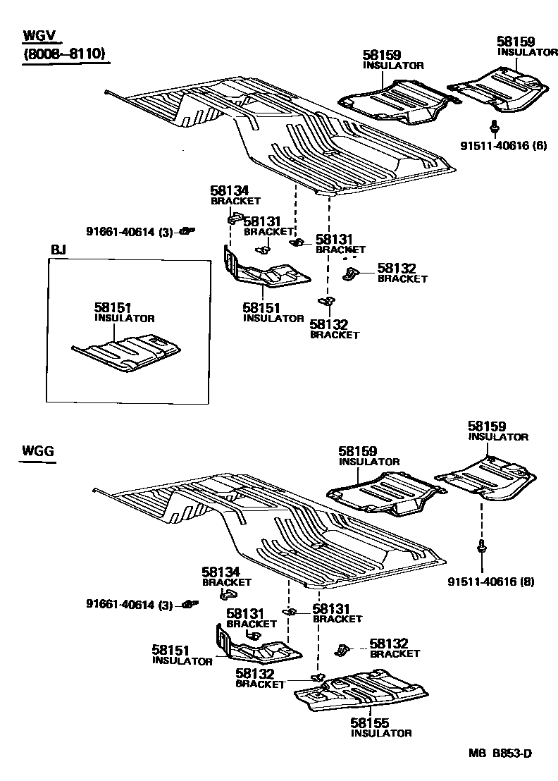 5853 — FLOOR INSULATOR