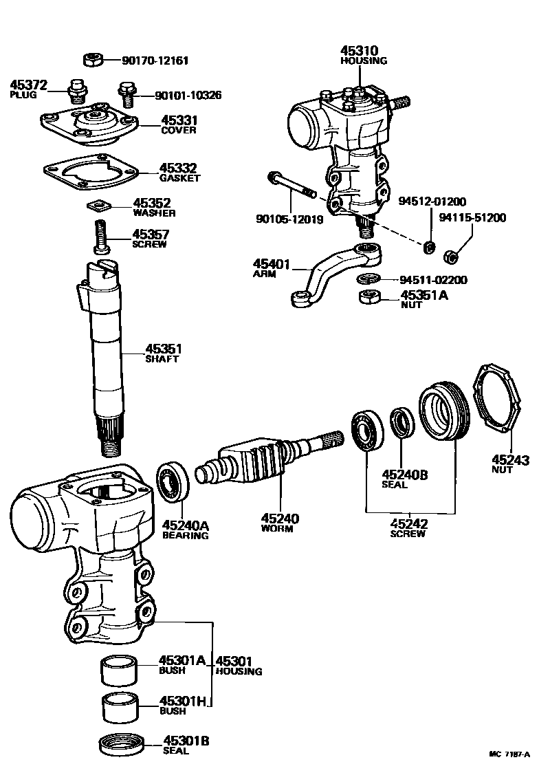 4505 — FRONT STEERING GEAR & LINK