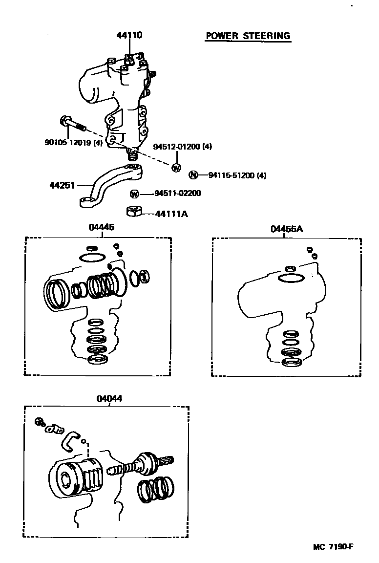 4505 — FRONT STEERING GEAR & LINK