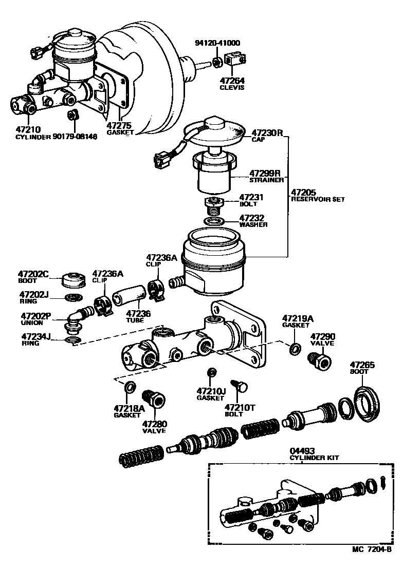4702 — BRAKE MASTER CYLINDER