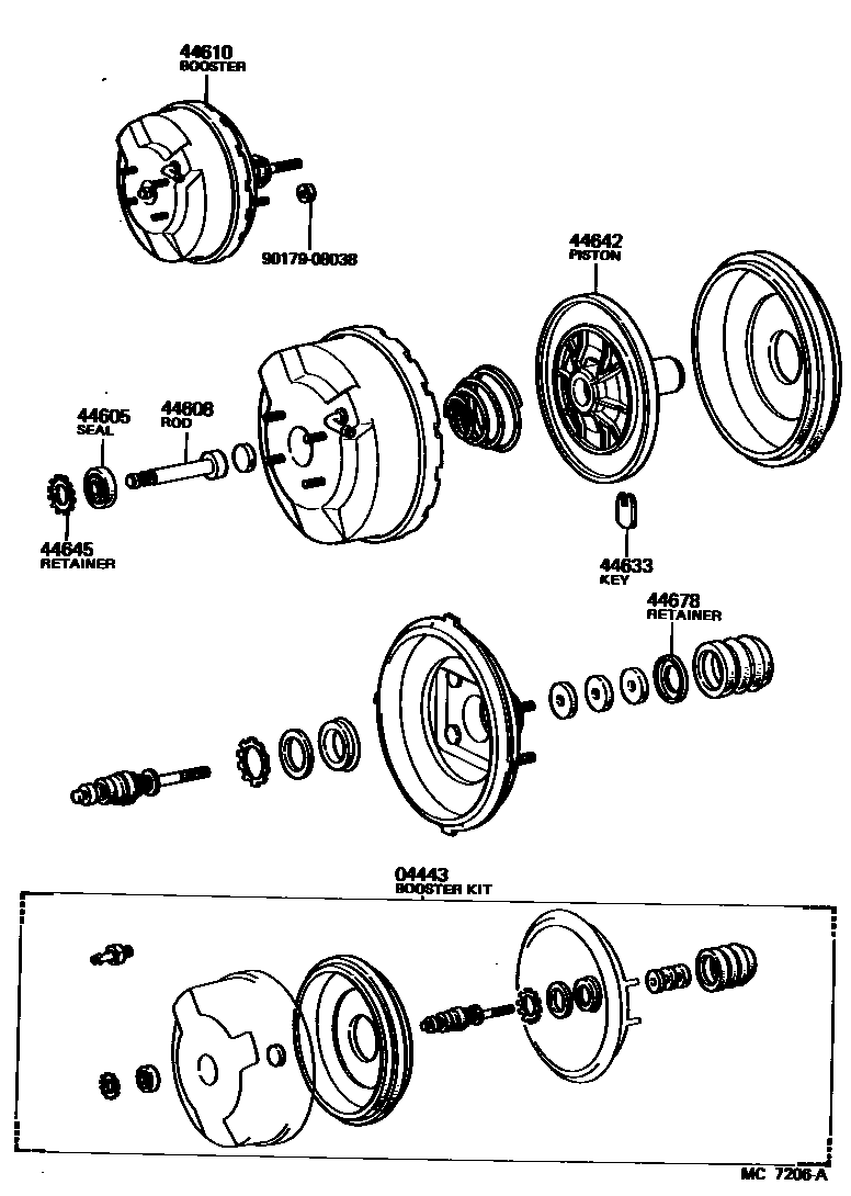 4703 — BRAKE BOOSTER & VACUUM TUBE