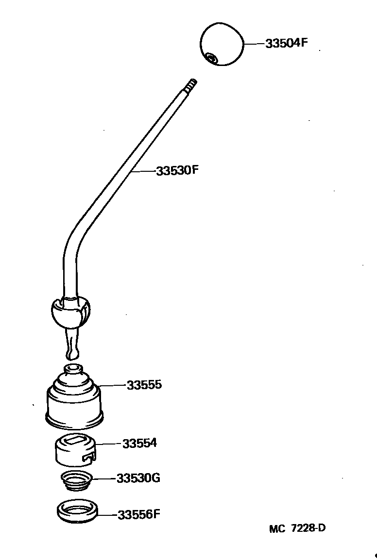 3312 — SHIFT LEVER & RETAINER