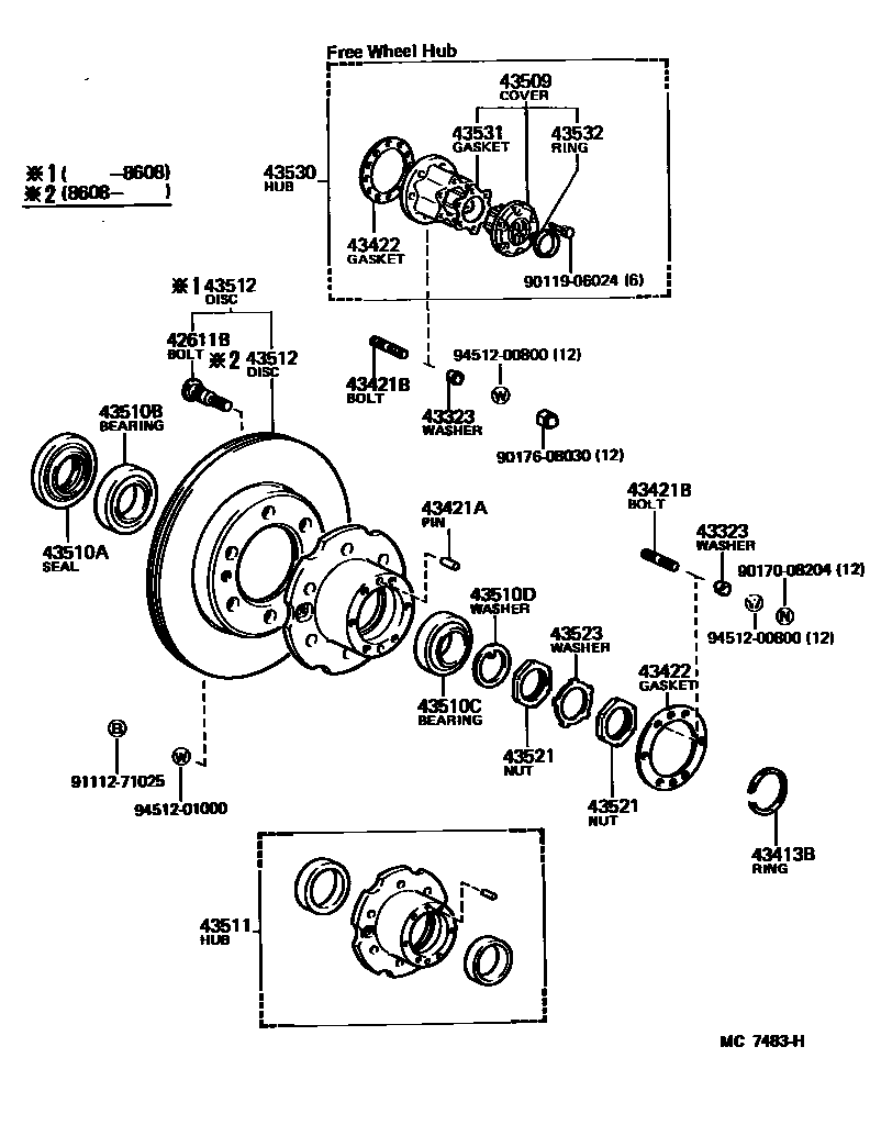 4303 — FRONT AXLE HUB