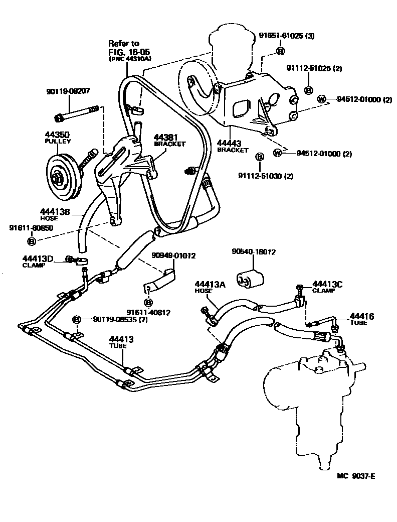 4503 — POWER STEERING TUBE