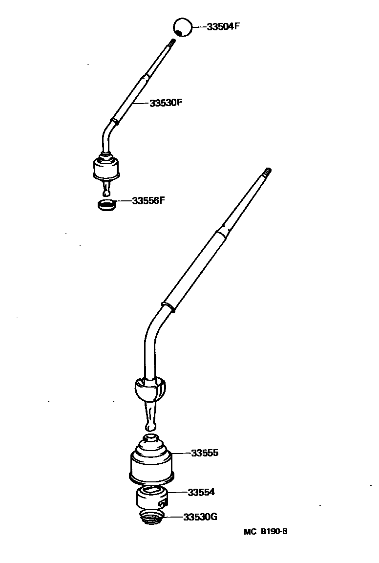 3312 — SHIFT LEVER & RETAINER
