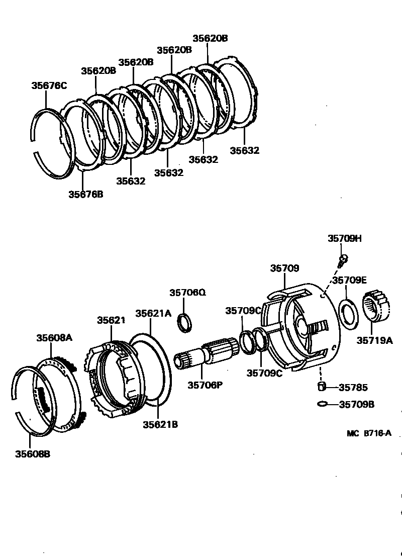 3508 — CENTER SUPPORT & PLANETARY SUN GEAR (ATM)