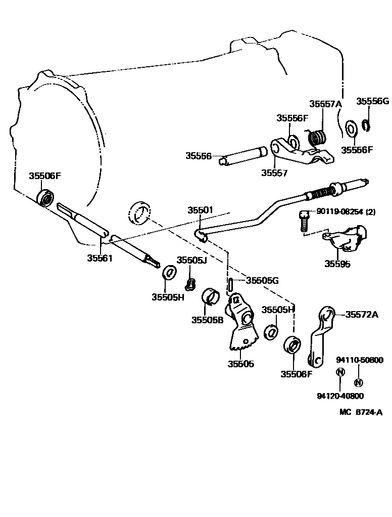 3513 — THROTTLE LINK & VALVE LEVER (ATM)