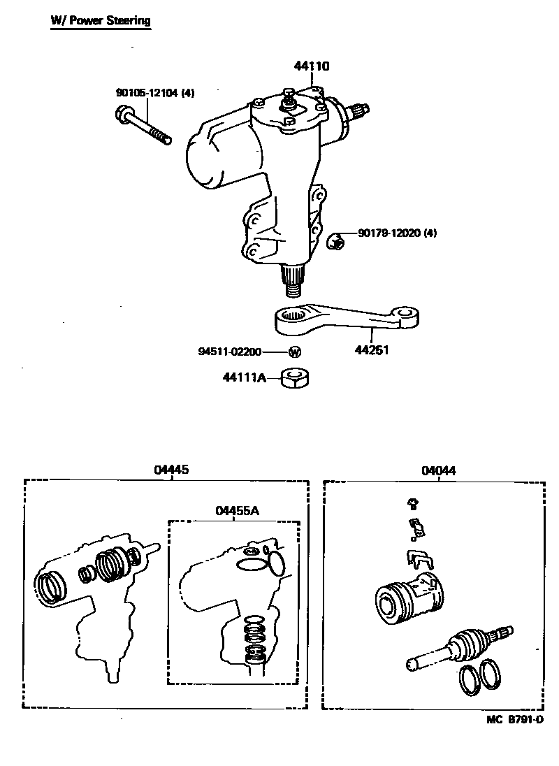 4505 — FRONT STEERING GEAR & LINK