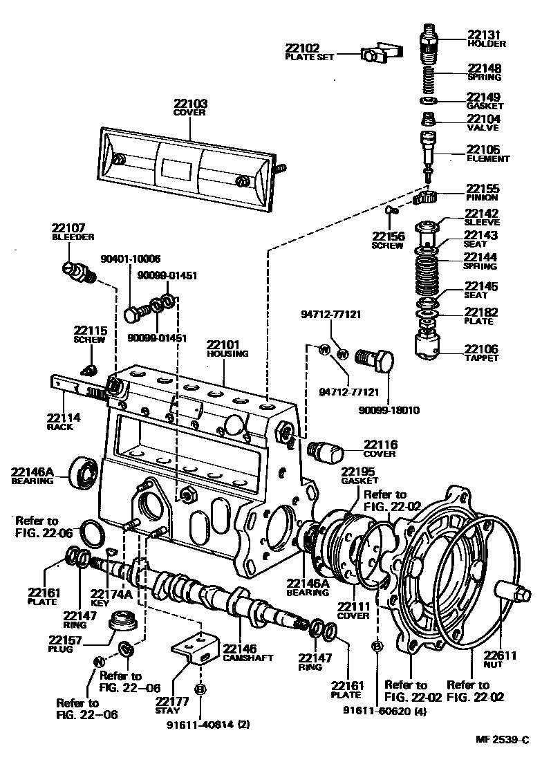 2203 — INJECTION PUMP BODY