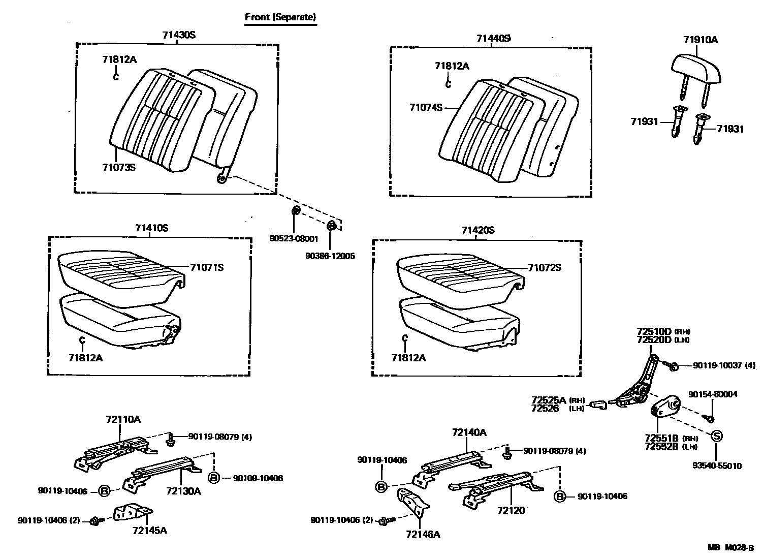 7151 — SEAT & SEAT TRACK