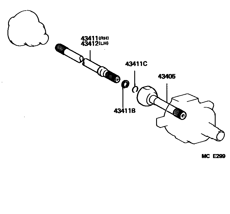 4302 — FRONT DRIVE SHAFT