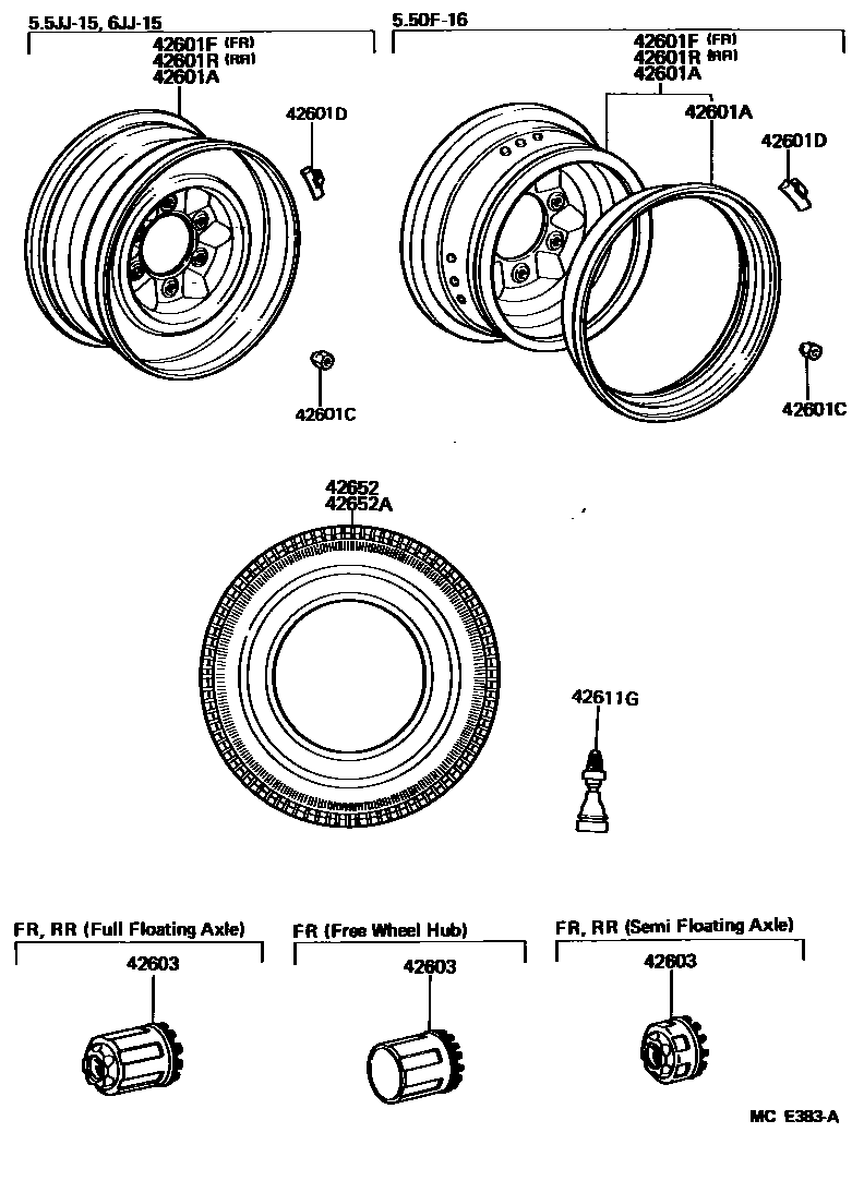 4103 — DISC WHEEL & WHEEL CAP