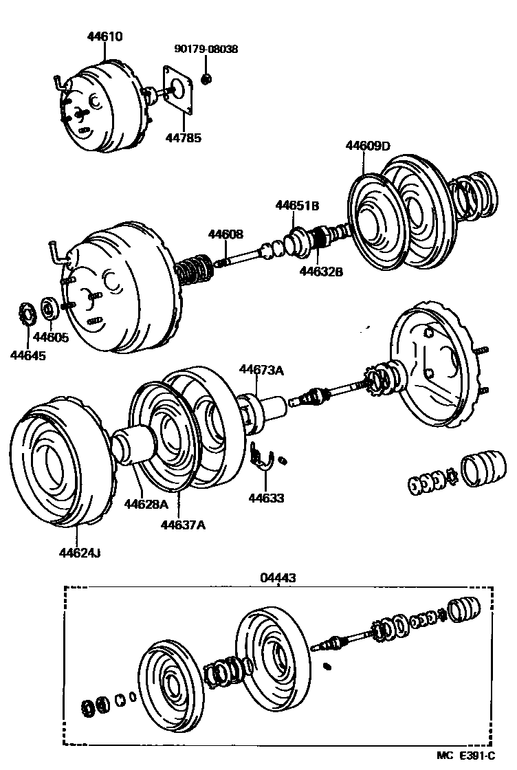 4703 — BRAKE BOOSTER & VACUUM TUBE