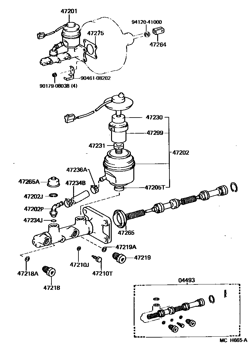 4702 — BRAKE MASTER CYLINDER