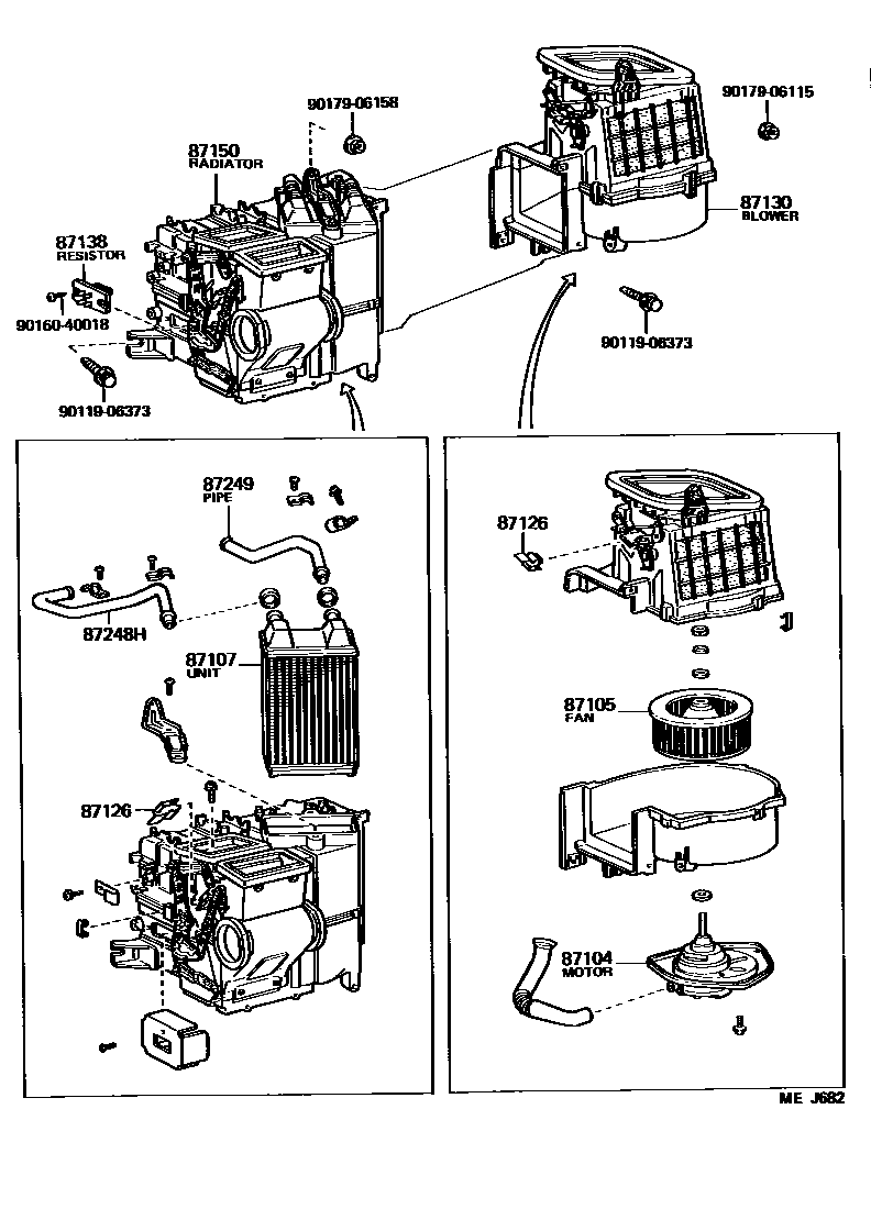 8712 — HEATING & AIR CONDITIONING - HEATER UNIT & BLOWER