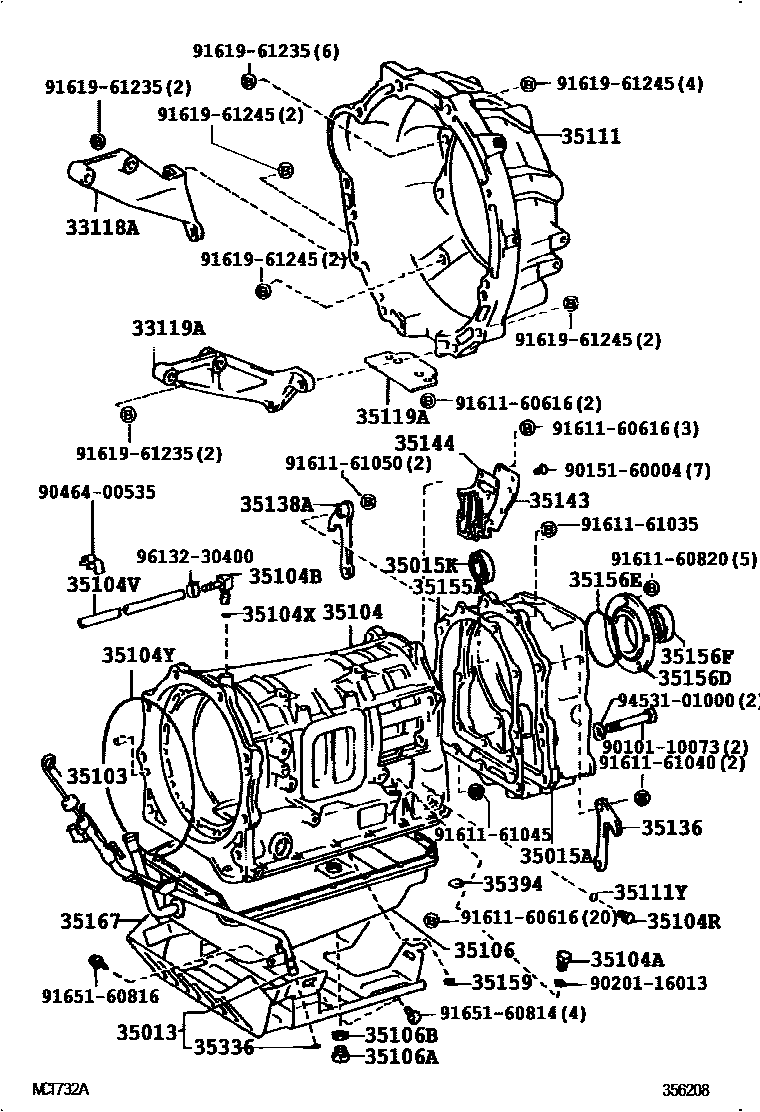 3503 — TRANSMISSION CASE & OIL PAN (ATM)