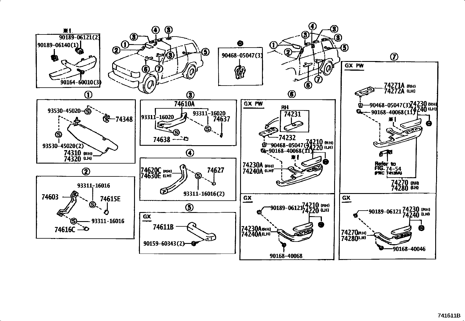 7451 — ARMREST & VISOR