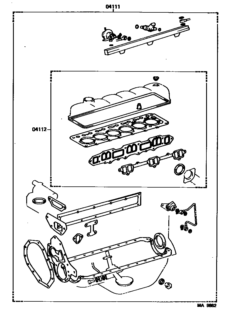 1103 — ENGINE OVERHAUL GASKET KIT