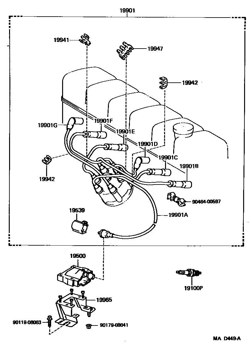 1901 — IGNITION COIL & SPARK PLUG / GLOW PLUG
