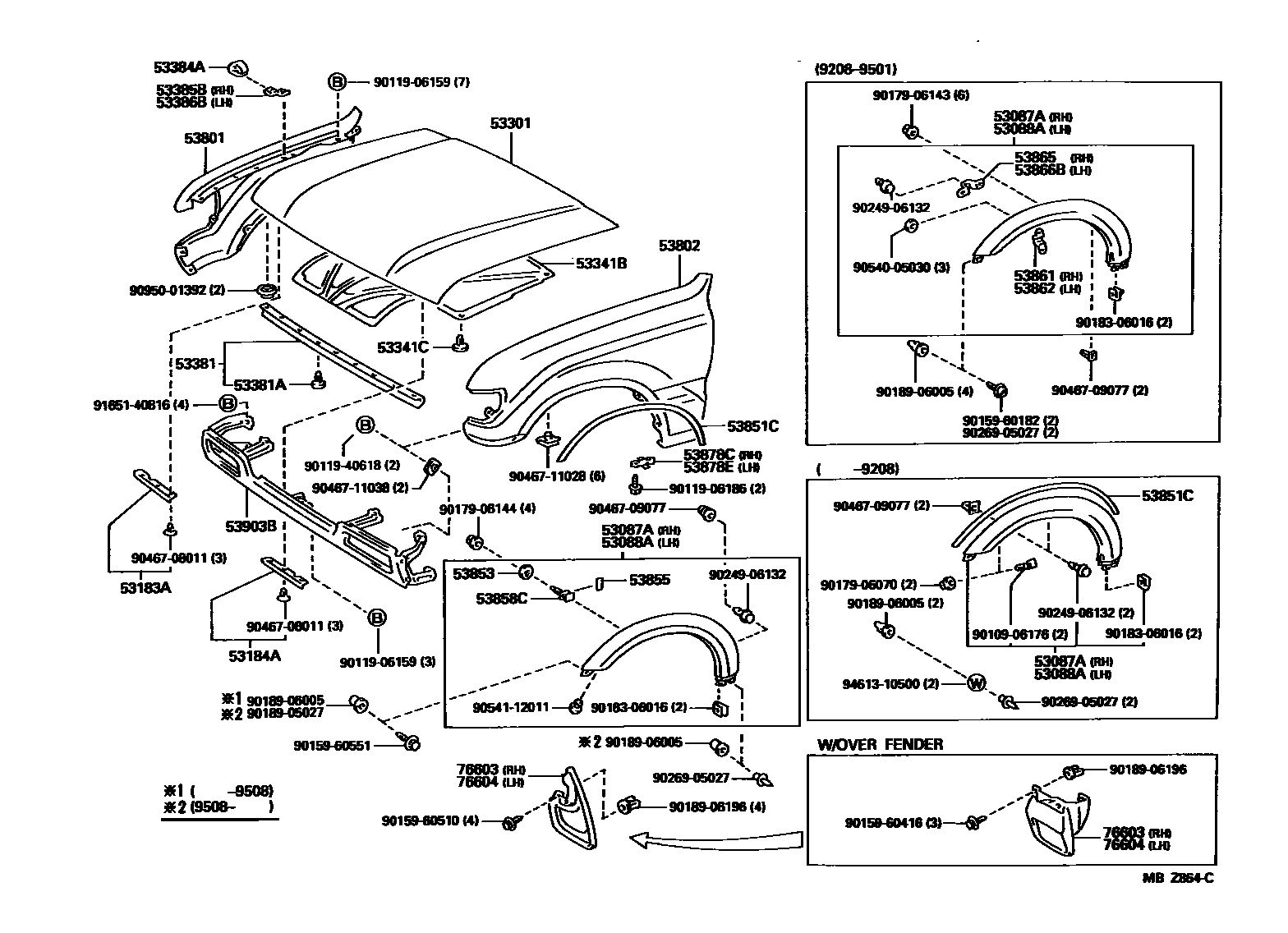 5353 — HOOD & FRONT FENDER