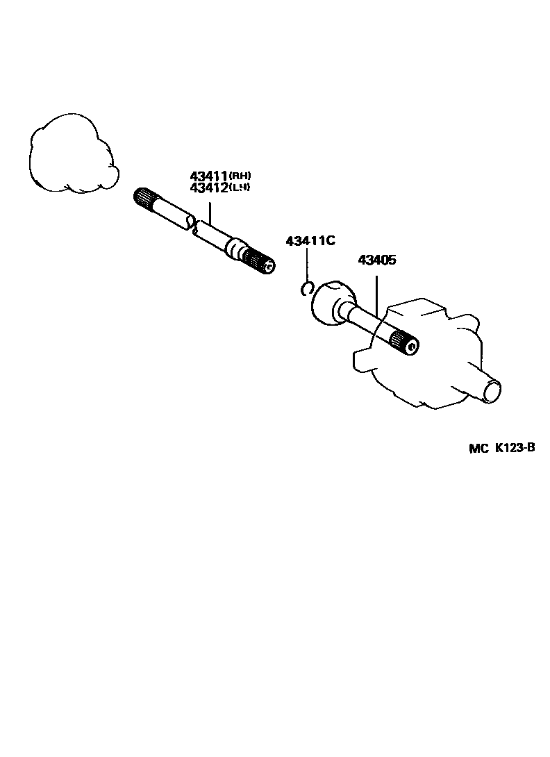 4302 — FRONT DRIVE SHAFT