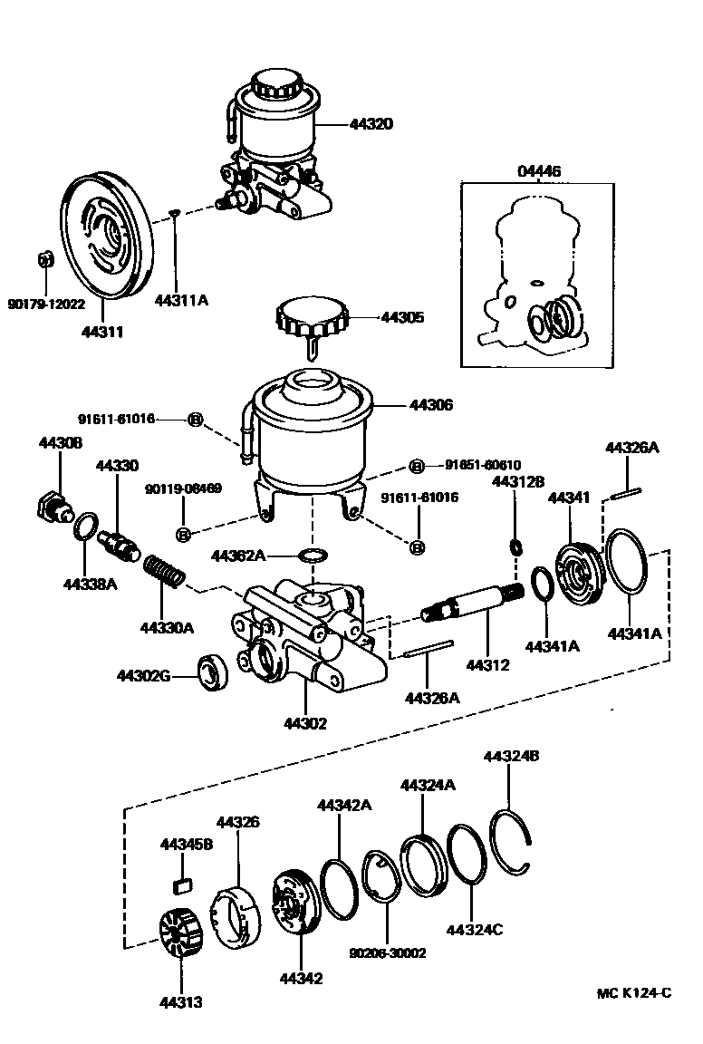 4502 — VANE PUMP & RESERVOIR (POWER STEERING)