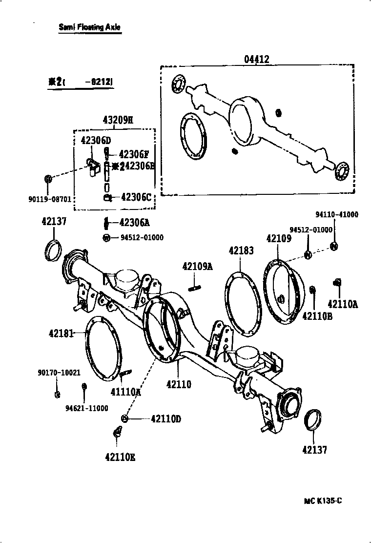 4101 — REAR AXLE HOUSING & DIFFERENTIAL